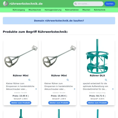 Screenshot rührwerkstechnik.de