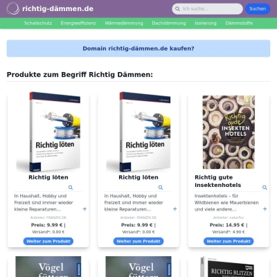 Screenshot richtig-dämmen.de