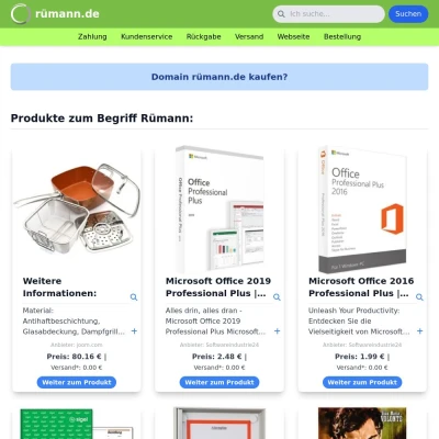 Screenshot rümann.de