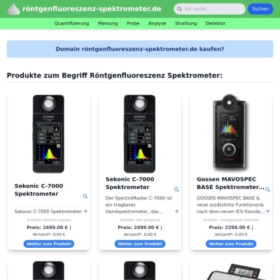 Screenshot röntgenfluoreszenz-spektrometer.de