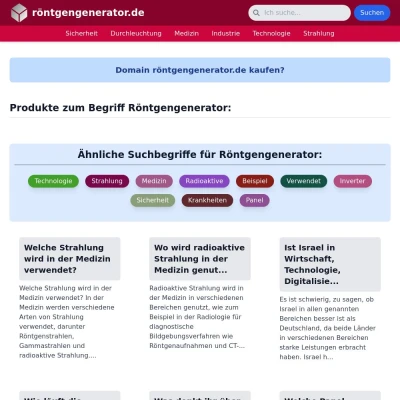 Screenshot röntgengenerator.de