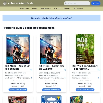 Screenshot roboterkämpfe.de