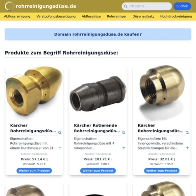 Screenshot rohrreinigungsdüse.de