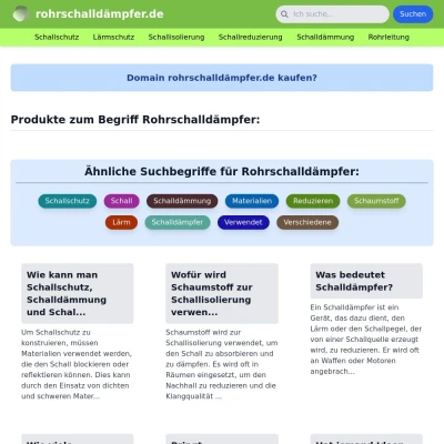 Screenshot rohrschalldämpfer.de