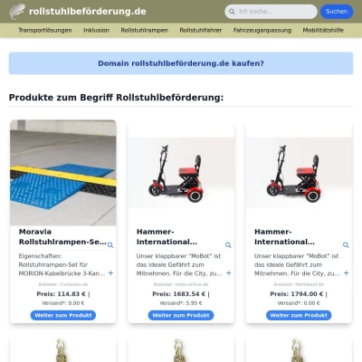 Screenshot rollstuhlbeförderung.de