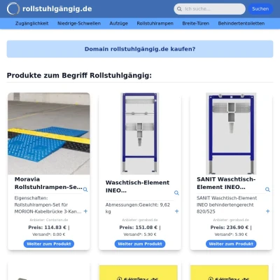 Screenshot rollstuhlgängig.de