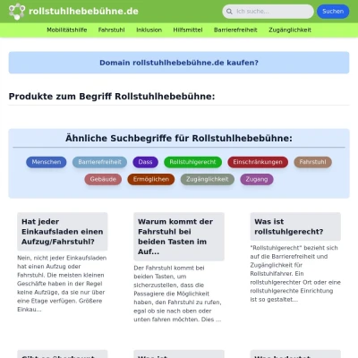 Screenshot rollstuhlhebebühne.de