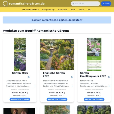 Screenshot romantische-gärten.de
