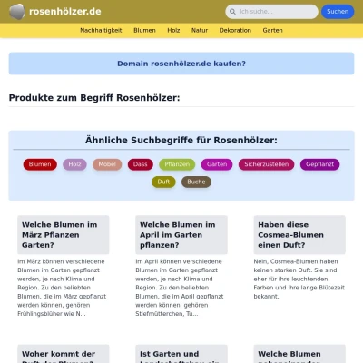 Screenshot rosenhölzer.de