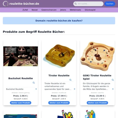 Screenshot roulette-bücher.de