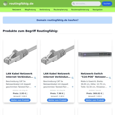 Screenshot routingfähig.de