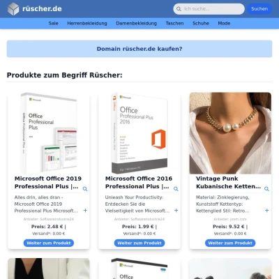 Screenshot rüscher.de
