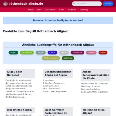 Screenshot röthenbach-allgäu.de