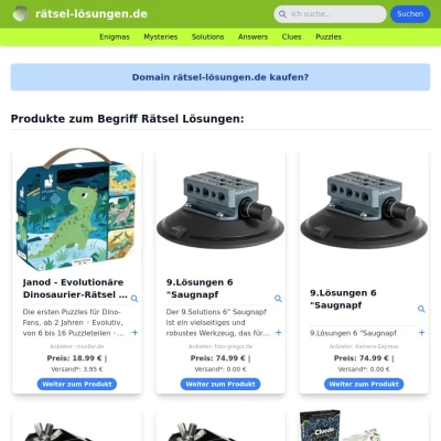 Screenshot rätsel-lösungen.de