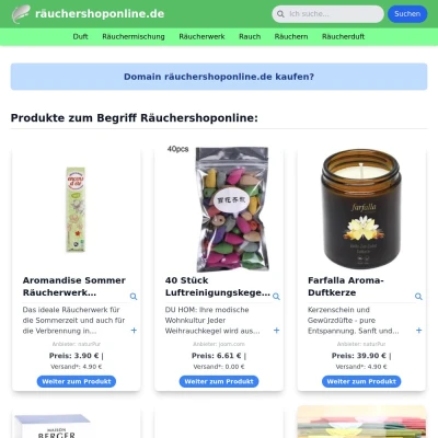 Screenshot räuchershoponline.de