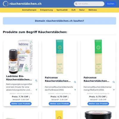 Screenshot räucherstäbchen.ch