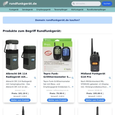 Screenshot rundfunkgerät.de