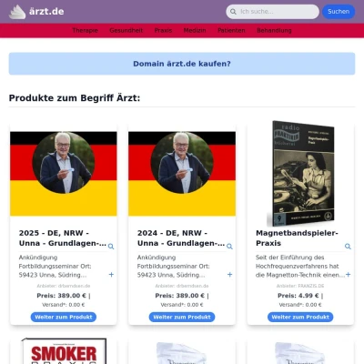 Screenshot ärzt.de