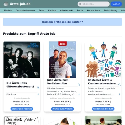 Screenshot ärzte-job.de