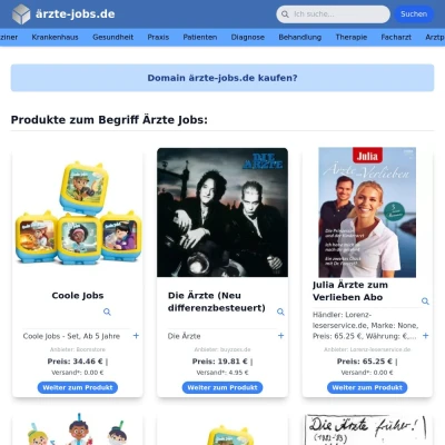 Screenshot ärzte-jobs.de