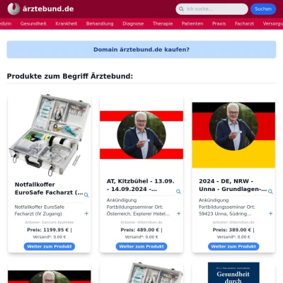 Screenshot ärztebund.de