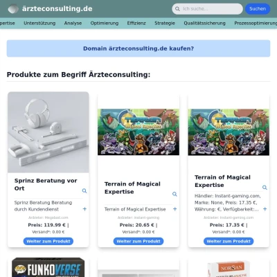 Screenshot ärzteconsulting.de