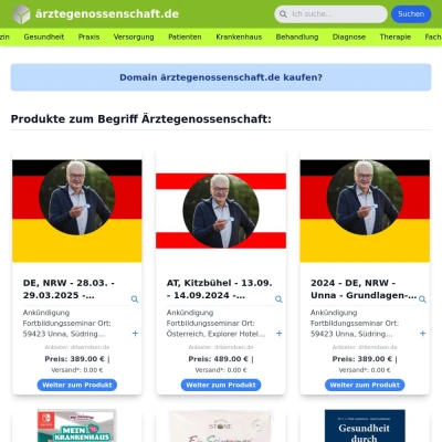 Screenshot ärztegenossenschaft.de