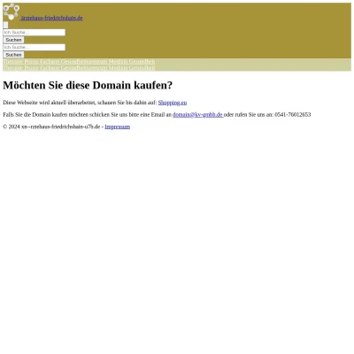 Screenshot ärztehaus-friedrichshain.de