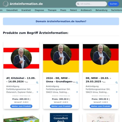 Screenshot ärzteinformation.de