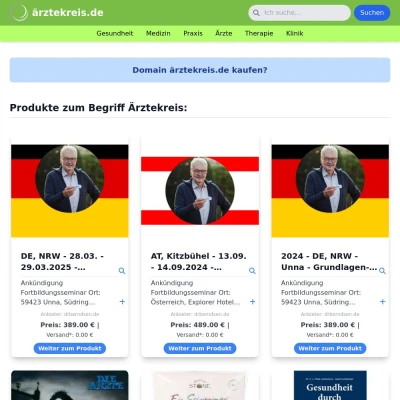 Screenshot ärztekreis.de