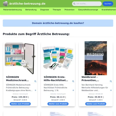 Screenshot ärztliche-betreuung.de