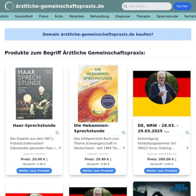 Screenshot ärztliche-gemeinschaftspraxis.de