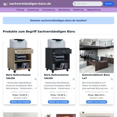 Screenshot sachverständigen-büro.de