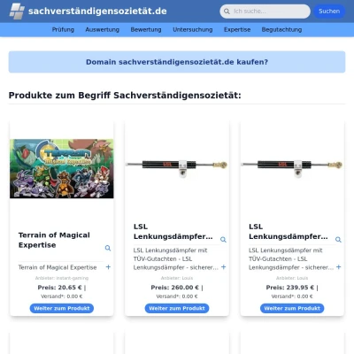 Screenshot sachverständigensozietät.de