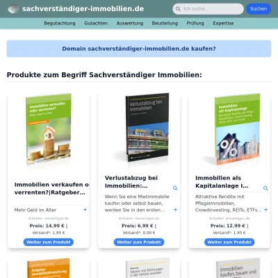 Screenshot sachverständiger-immobilien.de