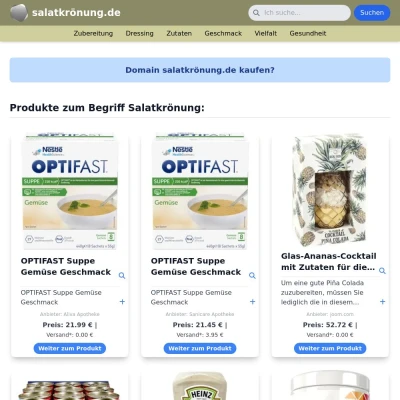 Screenshot salatkrönung.de