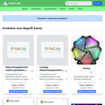 Screenshot samü.de