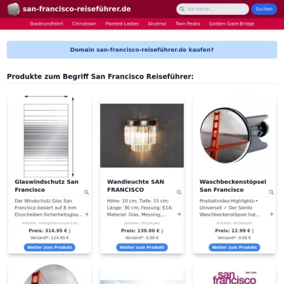 Screenshot san-francisco-reiseführer.de