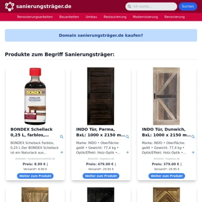 Screenshot sanierungsträger.de