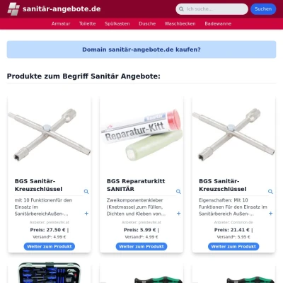 Screenshot sanitär-angebote.de