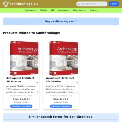 Screenshot sanitäranlage.eu