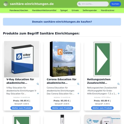 Screenshot sanitäre-einrichtungen.de