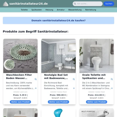 Screenshot sanitärinstallateur24.de