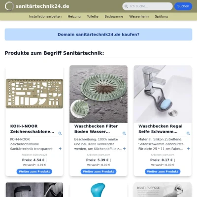 Screenshot sanitärtechnik24.de