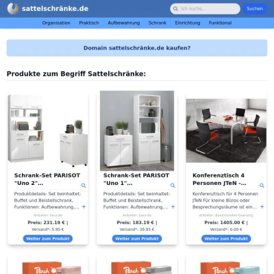 Screenshot sattelschränke.de