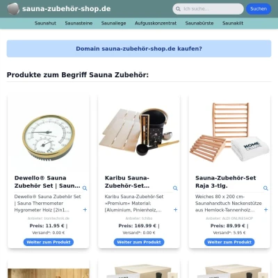 Screenshot sauna-zubehör-shop.de