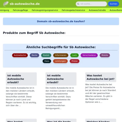 Screenshot sb-autowäsche.de