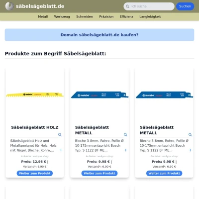 Screenshot säbelsägeblatt.de