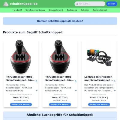 Screenshot schaltknüppel.de