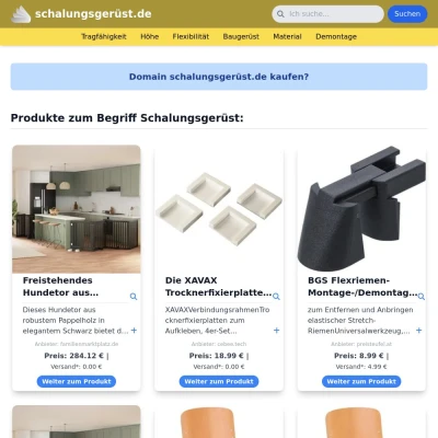 Screenshot schalungsgerüst.de